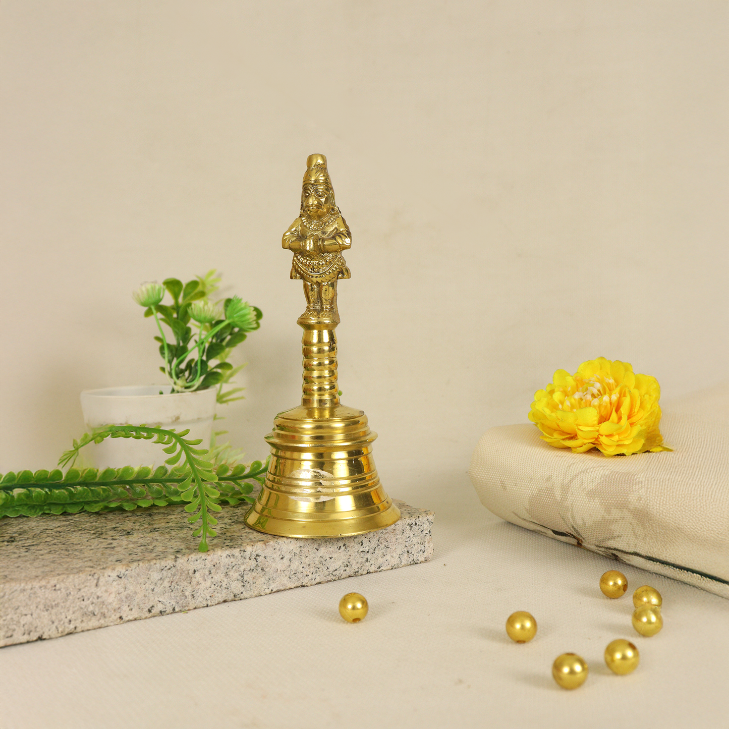 Brass Golden Premium Hanuman Bell