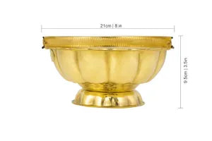 Brass Flower Basket for Pooja-Lotus Leaf