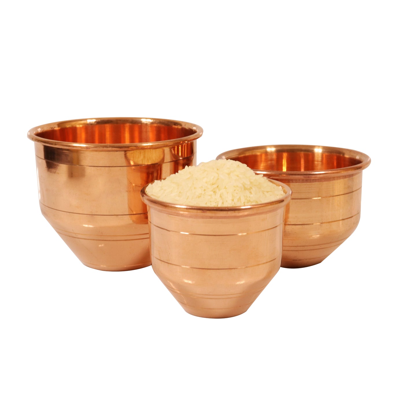 Copper Marakka set of 3