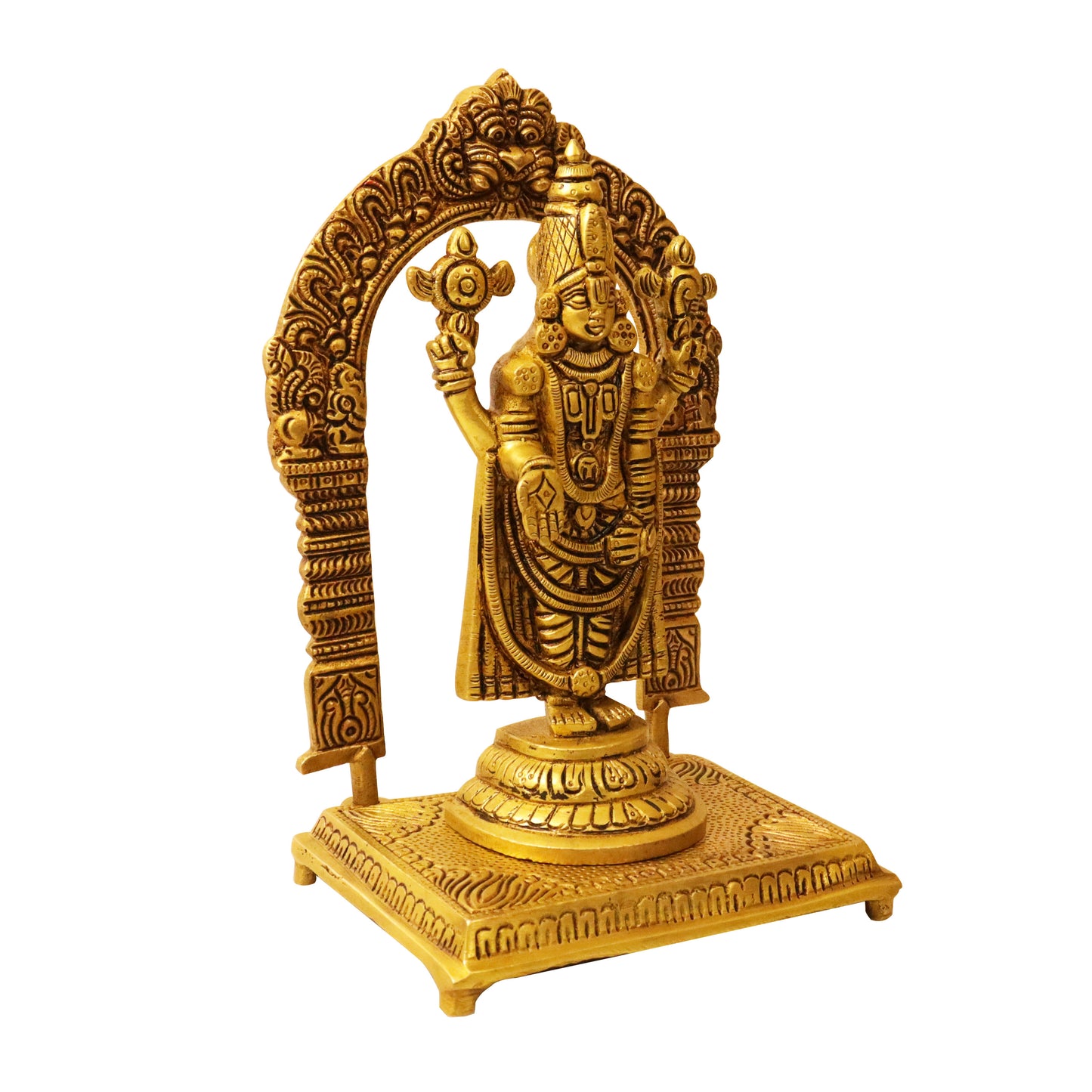 Brass Prabhavali Frame with Stand (Pital Prabha Mandal)