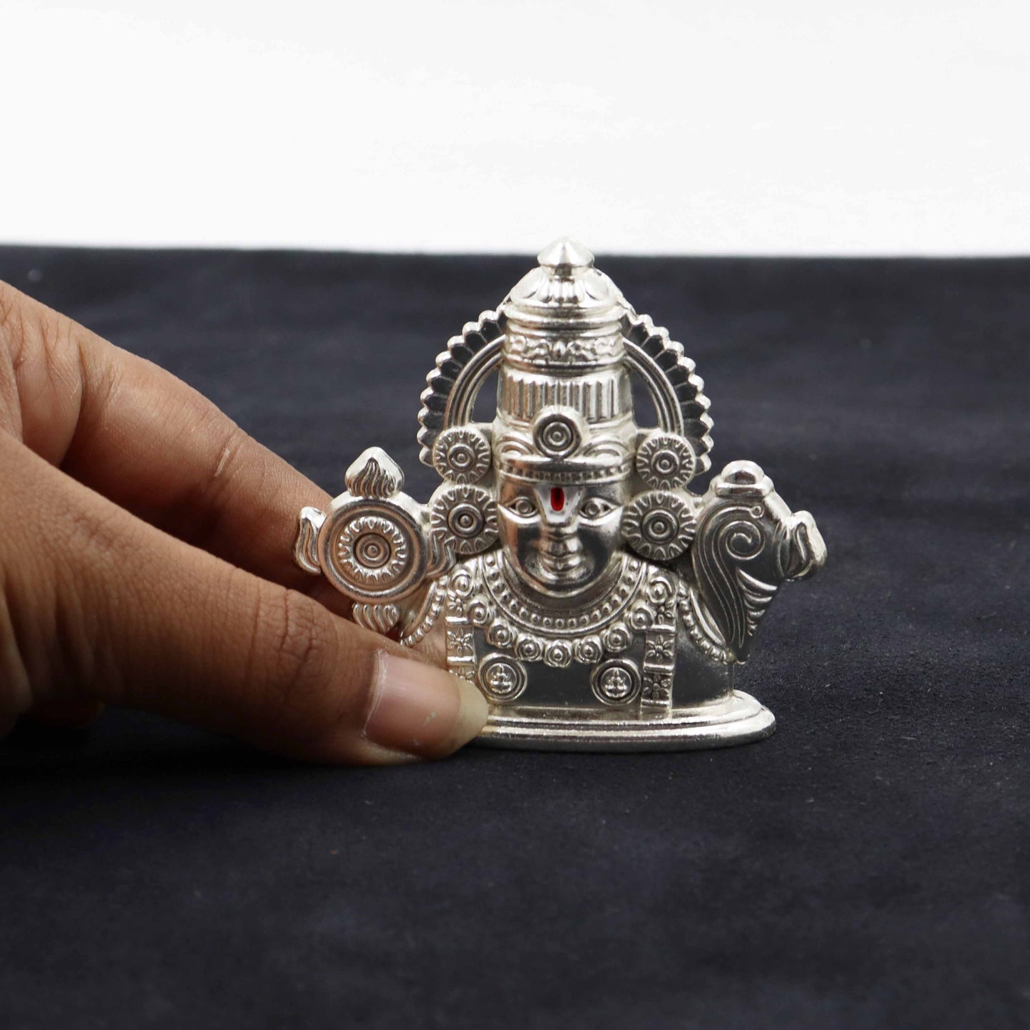 Varadharaja Perumal Face (Silver)