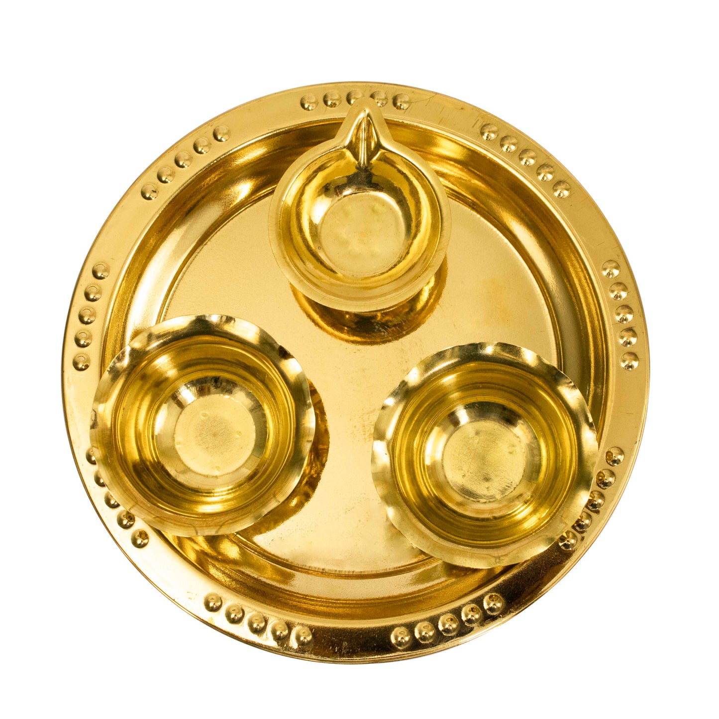 Brass Aarti Plate (Pital Aarti Thali / Puja Plate)