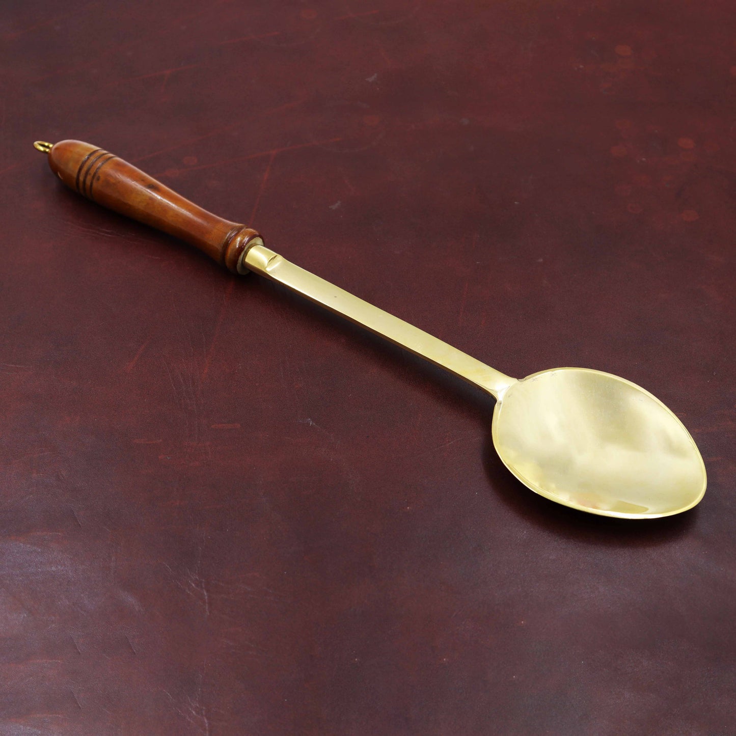 Brass Cutlary Wooden Handle-Rice Karandi