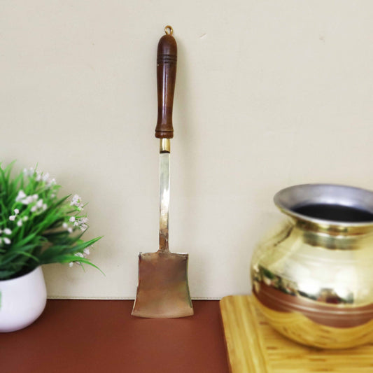 Brass Cutlary Wooden Handle-Dosai Karandi