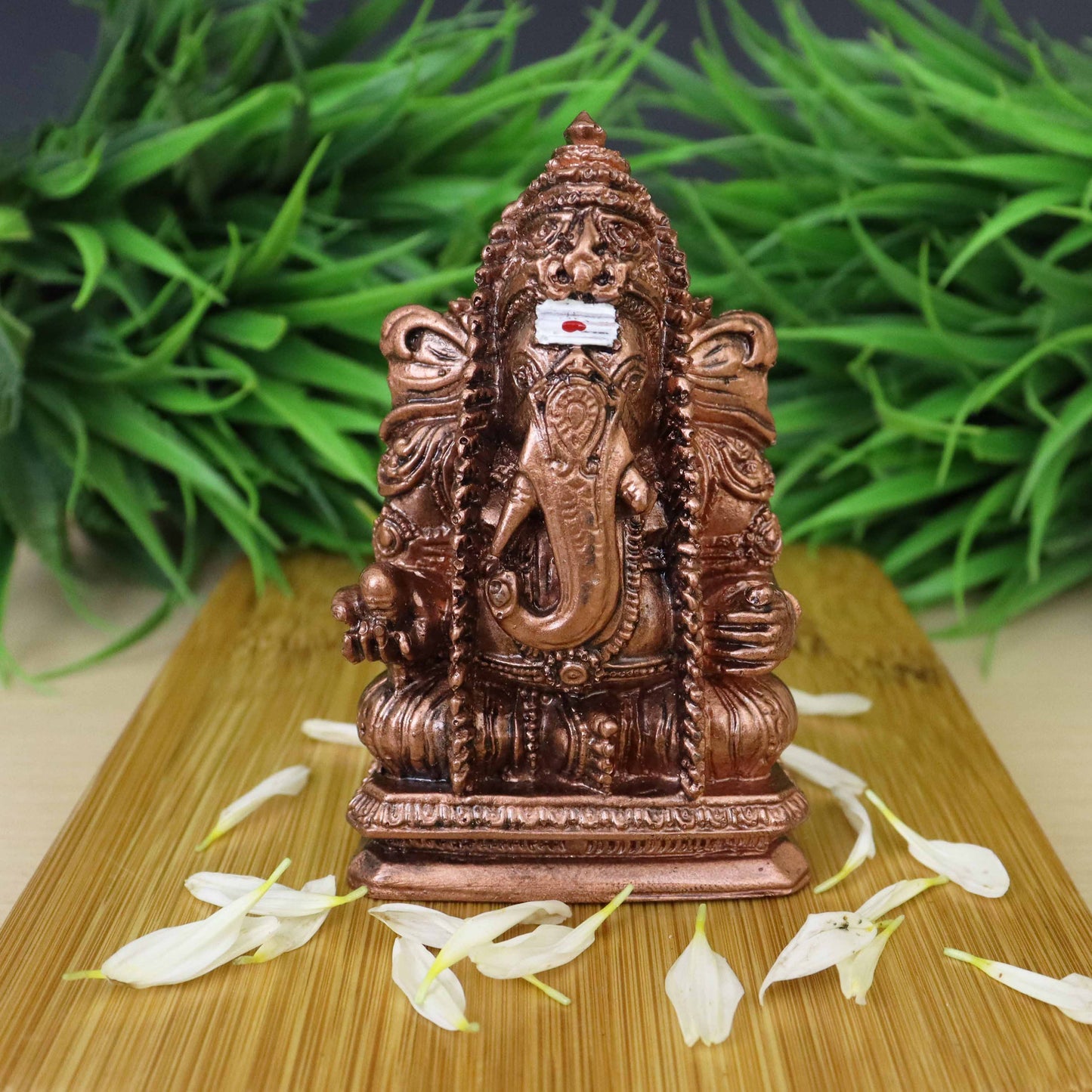 Fiber Resin vinayagar antik copper