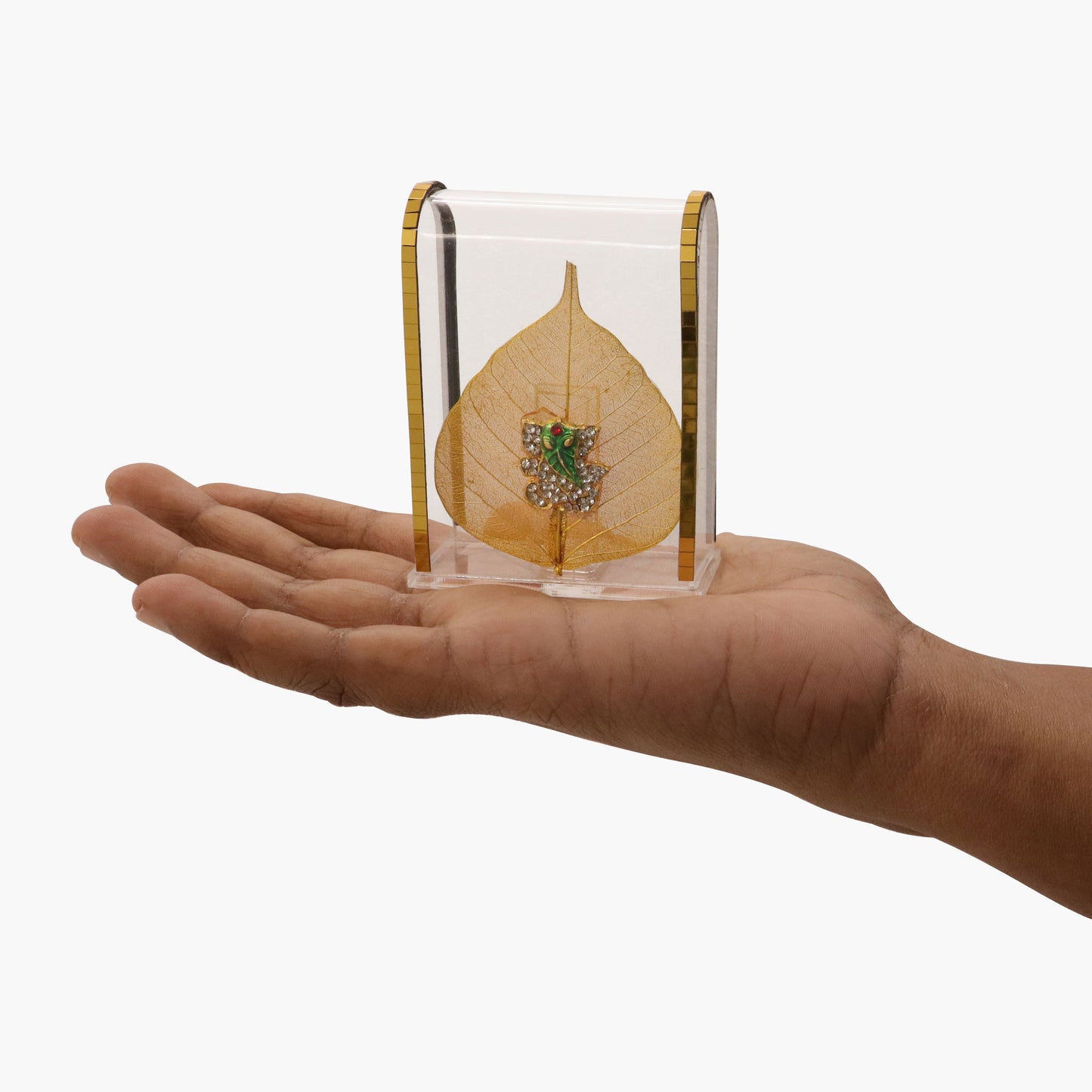 Acrylic Leaf Ganesha Murti-Small (Acrylic Patta Vinayak Murti Chota)