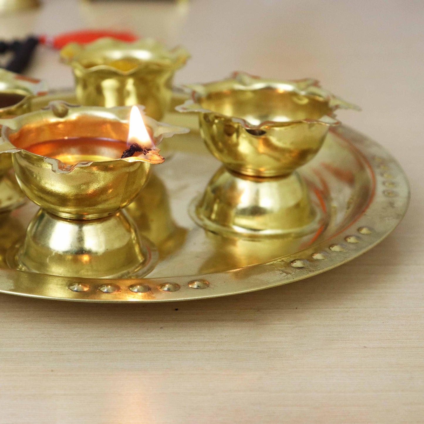 Brass Andra Star Plus (Aarti Plate) (Pital Andhra Nakshatra Thali)