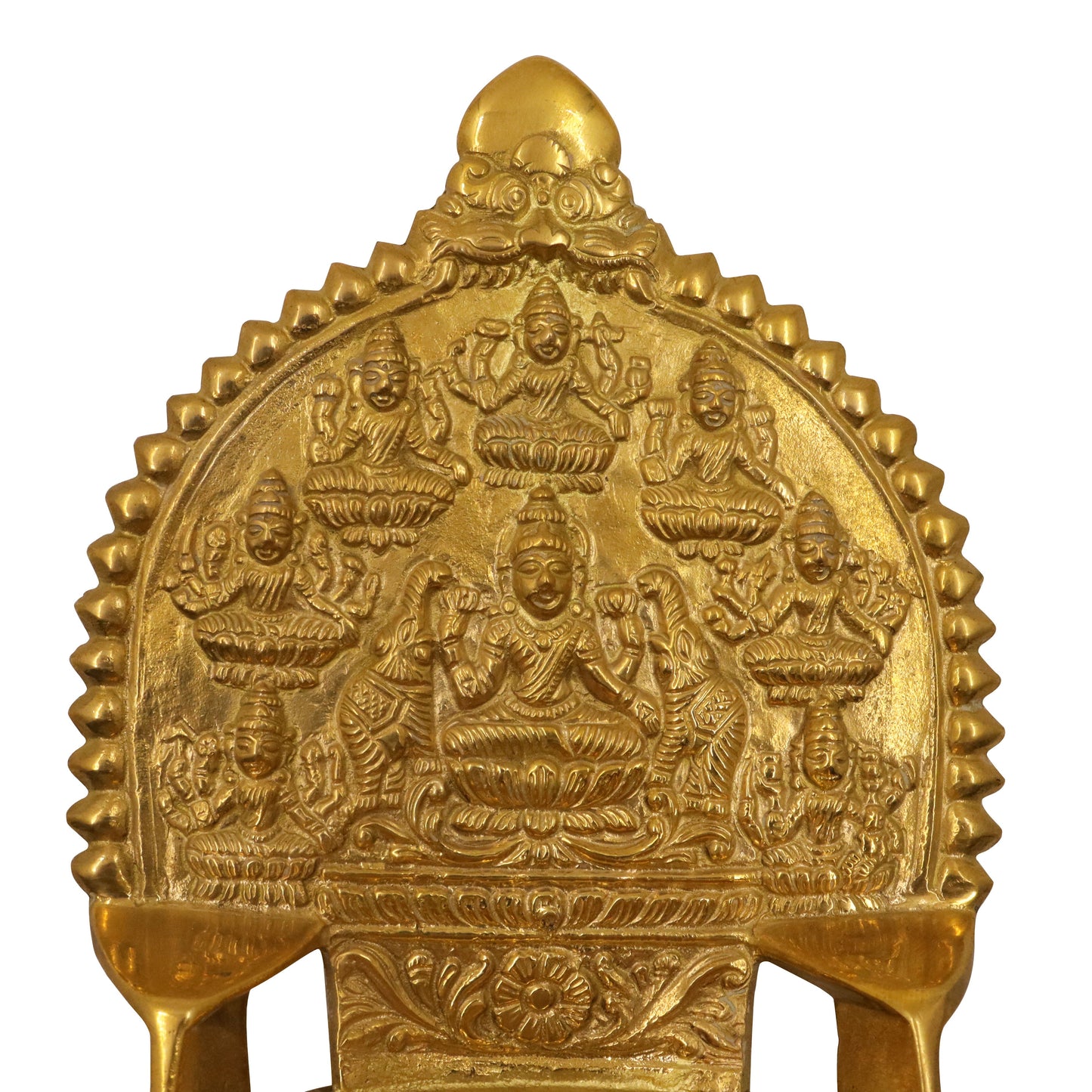 Brass Astalakshmi Lamp (Pital Ashta Laxmi Deepak)