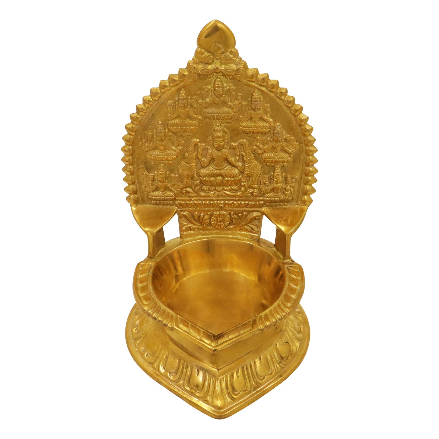 Brass Astalakshmi Lamp (Pital Ashta Laxmi Deepak)
