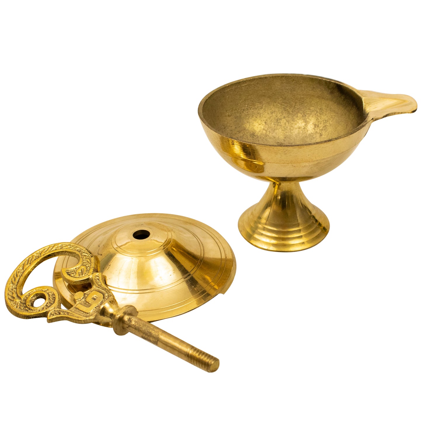 Brass Om Closed Diya (Pital Aum Band Deepak)