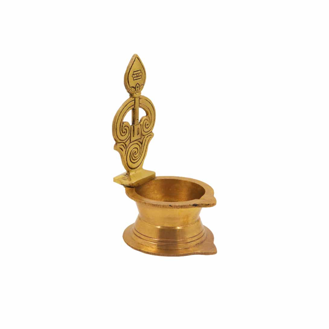 Antique Om Vel Diya- Weight:185g Height:5inch