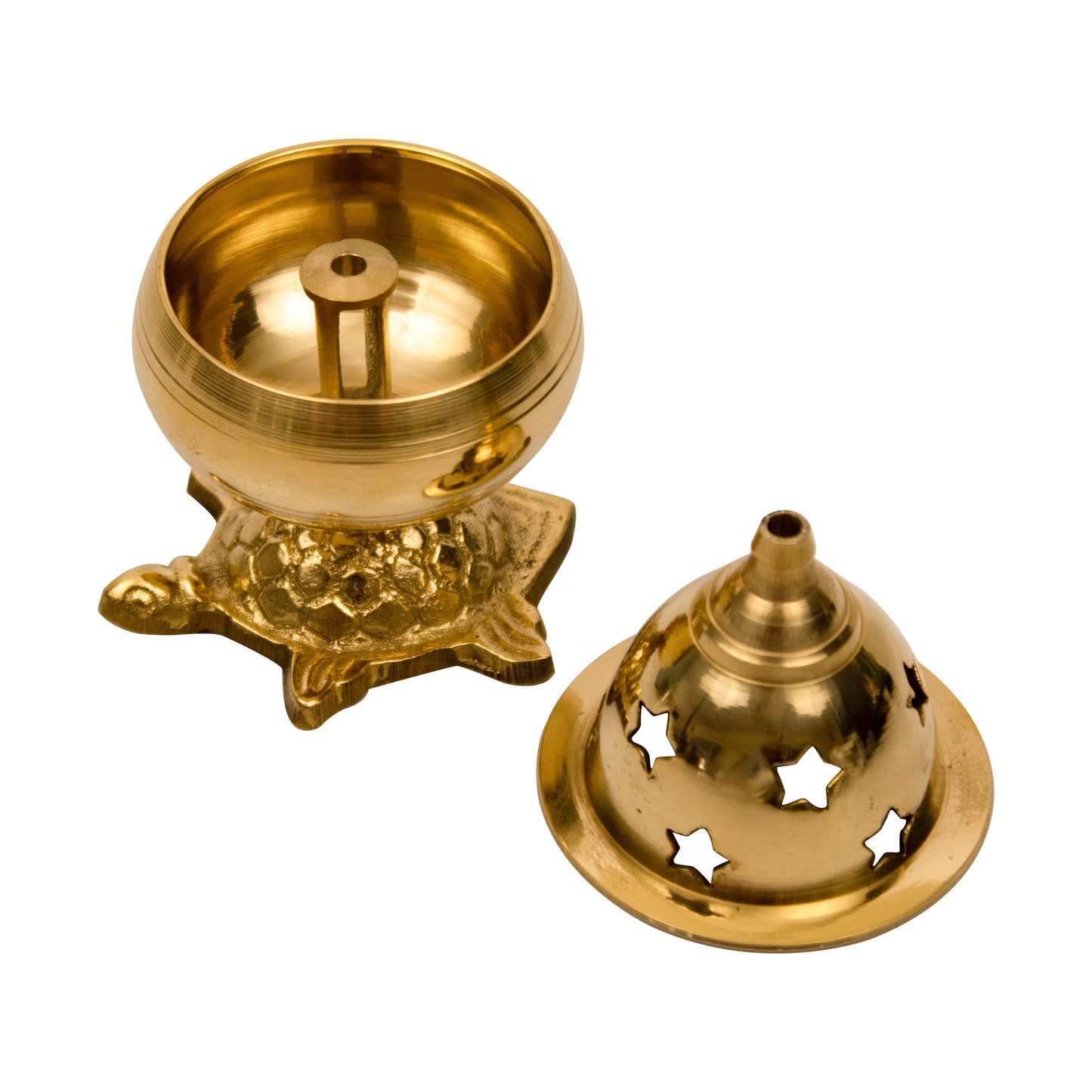Brass Kachua Golbet Diya (Pital Kachua Gol Deepak / Tortoise Lamp)