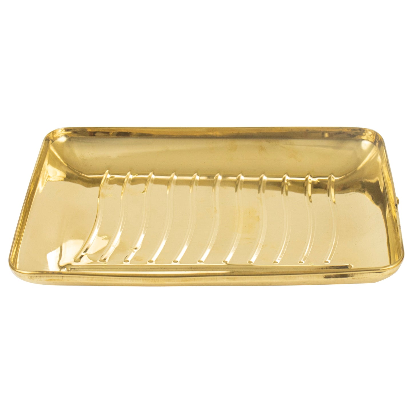Brass Rectangle Lines Plate (Pital Ayat Design Thali)