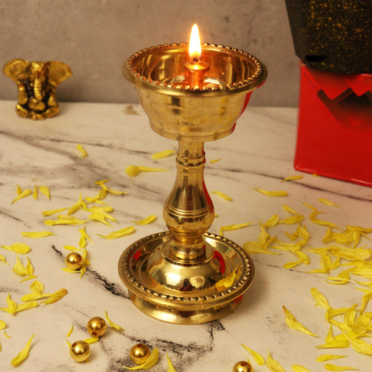 Brass Udupi Nandha Stand-Size 3 (Pital Udupi Nanda Stand)