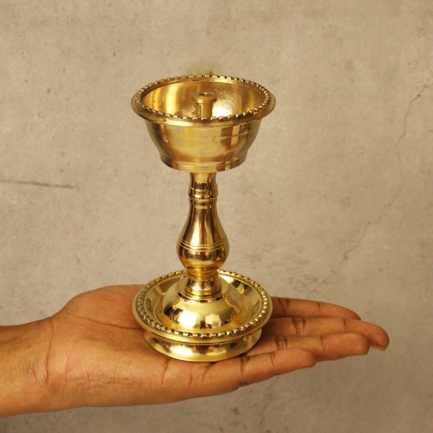Brass Udupi Nandha Stand-Size 3 (Pital Udupi Nanda Stand)