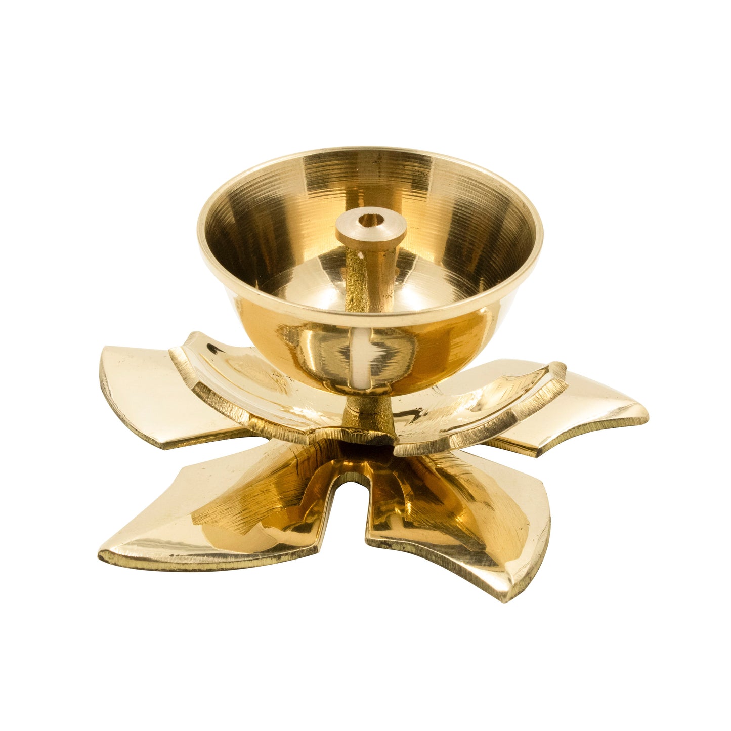 Brass Kamal Jyothi Diya (Pital Kamal Jyoti Deepak / Lotus Lamp)