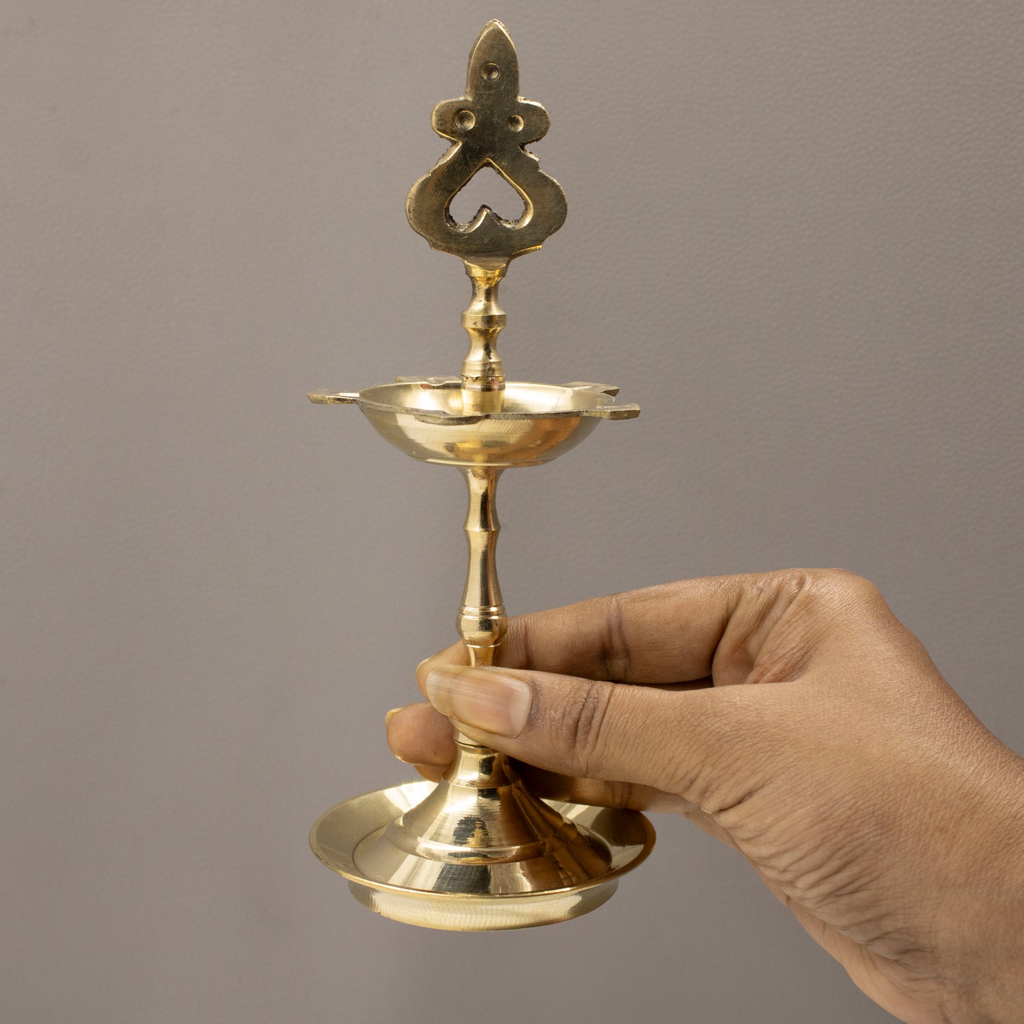 Brass KV Lakshmi Size-2 (Pital KV Laxmi Deepak)