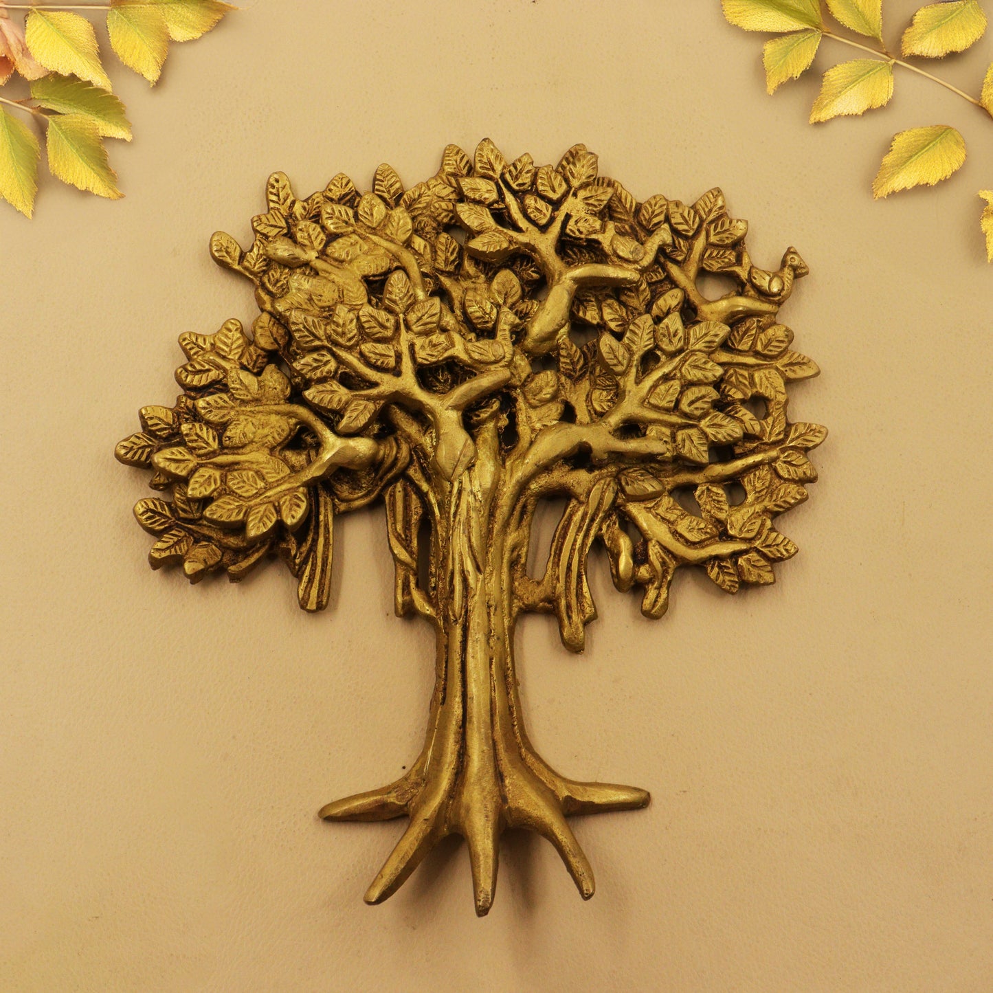Brass Kalpvriksha Tree Wall Hanging (Pital Kalpa Vriksh / Wish Tree)