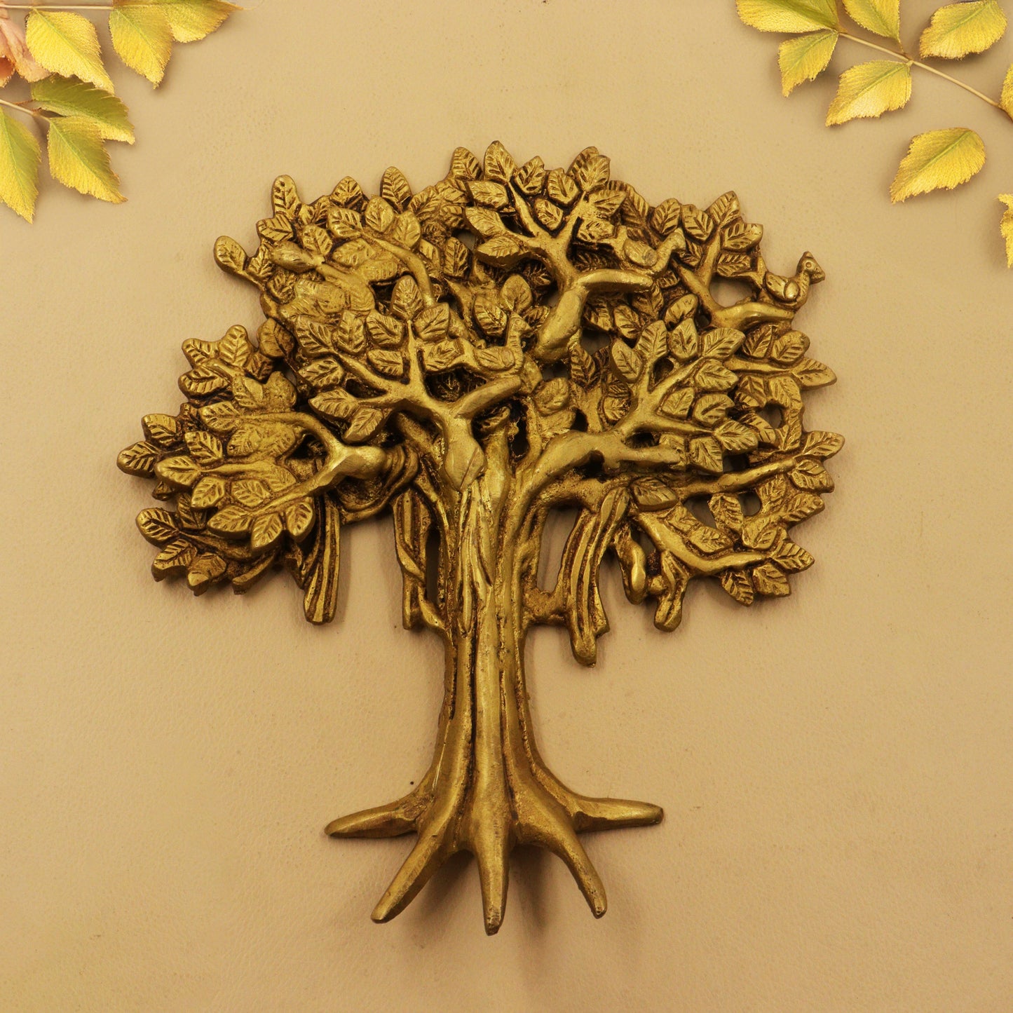 Brass Kalpvriksha Tree Wall Hanging (Pital Kalpa Vriksh / Wish Tree)