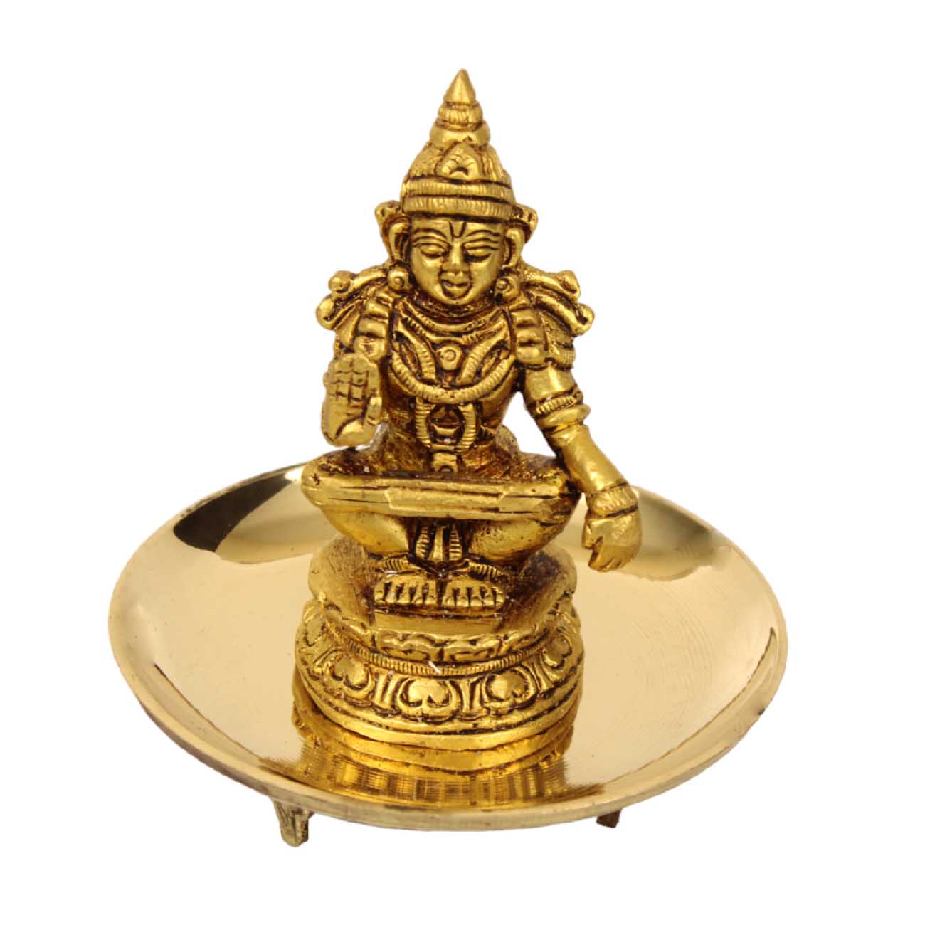 Golden Brass Plain GJ Chowki