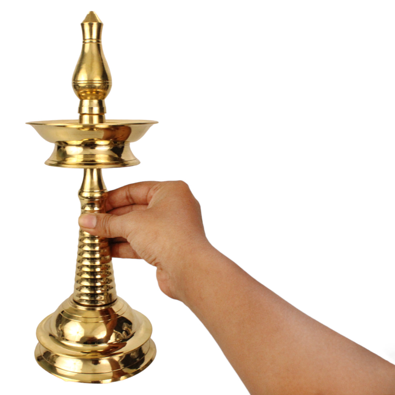 Brass Kerala Nila Vilakku - 11inch (Pital Kerala Nila Deepak)