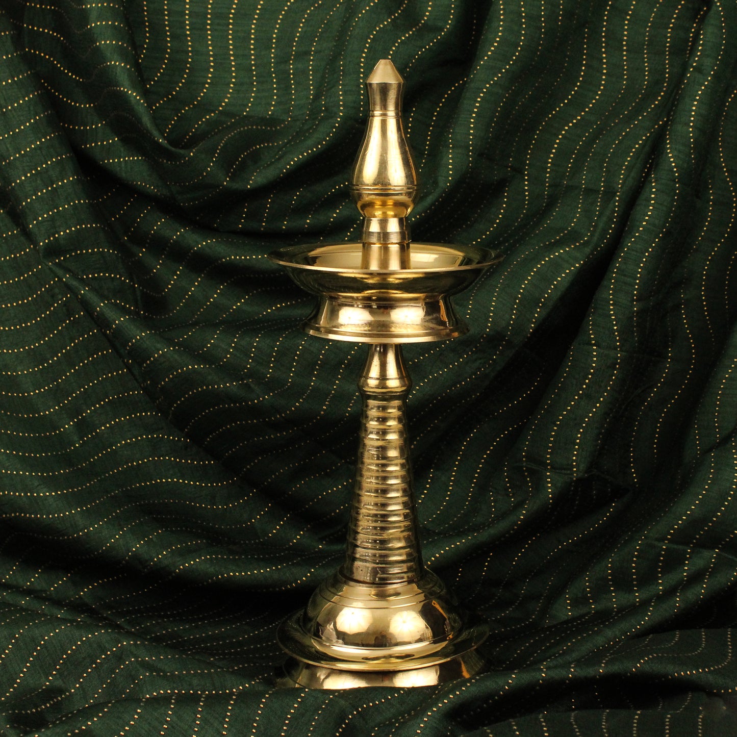 Brass Kerala Nila Vilakku - 11inch (Pital Kerala Nila Deepak)