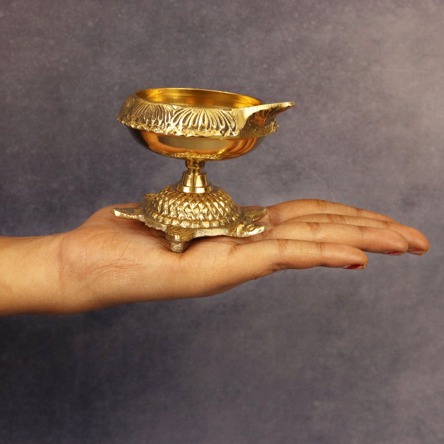 Brass Vasthu Deep Size-2 (Pital Vastu Deepak)