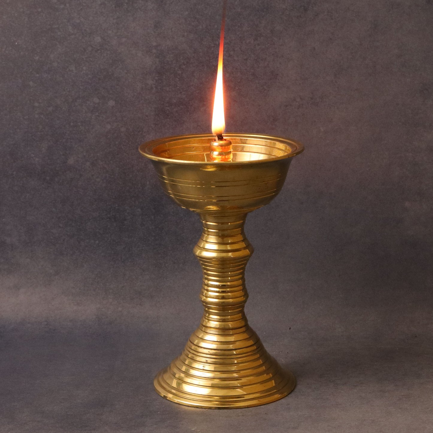 Brass Kalanjiam with Wick Holder (Pital Kalanjiyam Batti Stand)