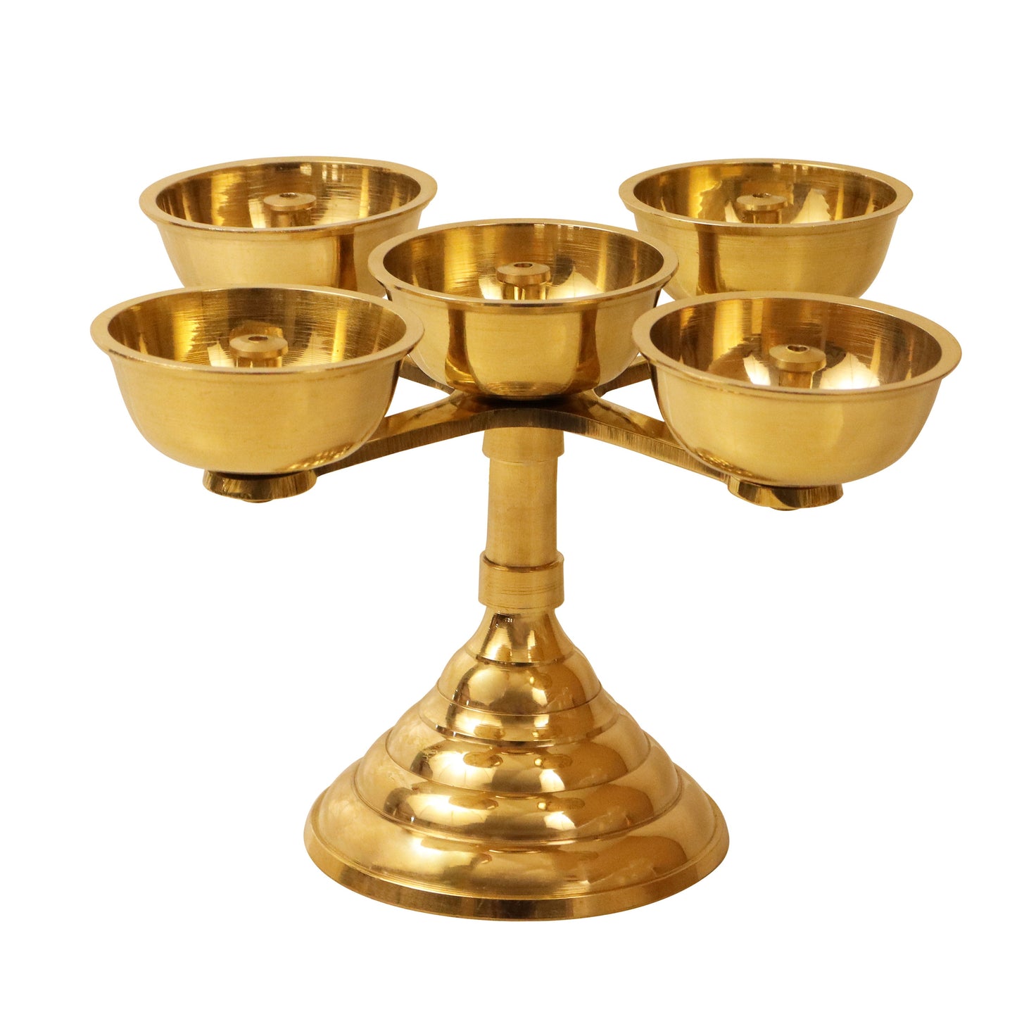 Pancha Pyali (Pancha Diya) (Pital Panch Katori Deepak)