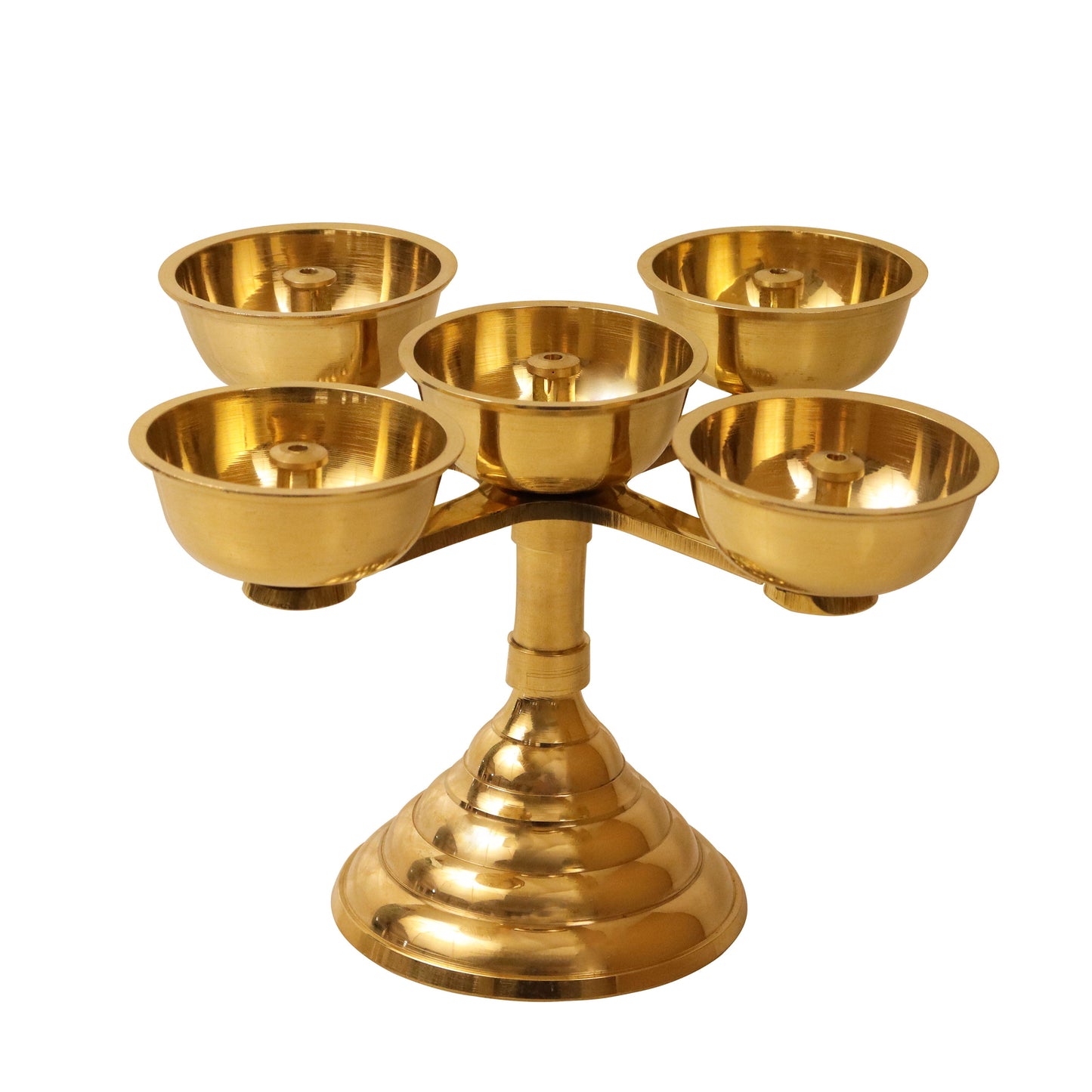 Pancha Pyali (Pancha Diya) (Pital Panch Katori Deepak)