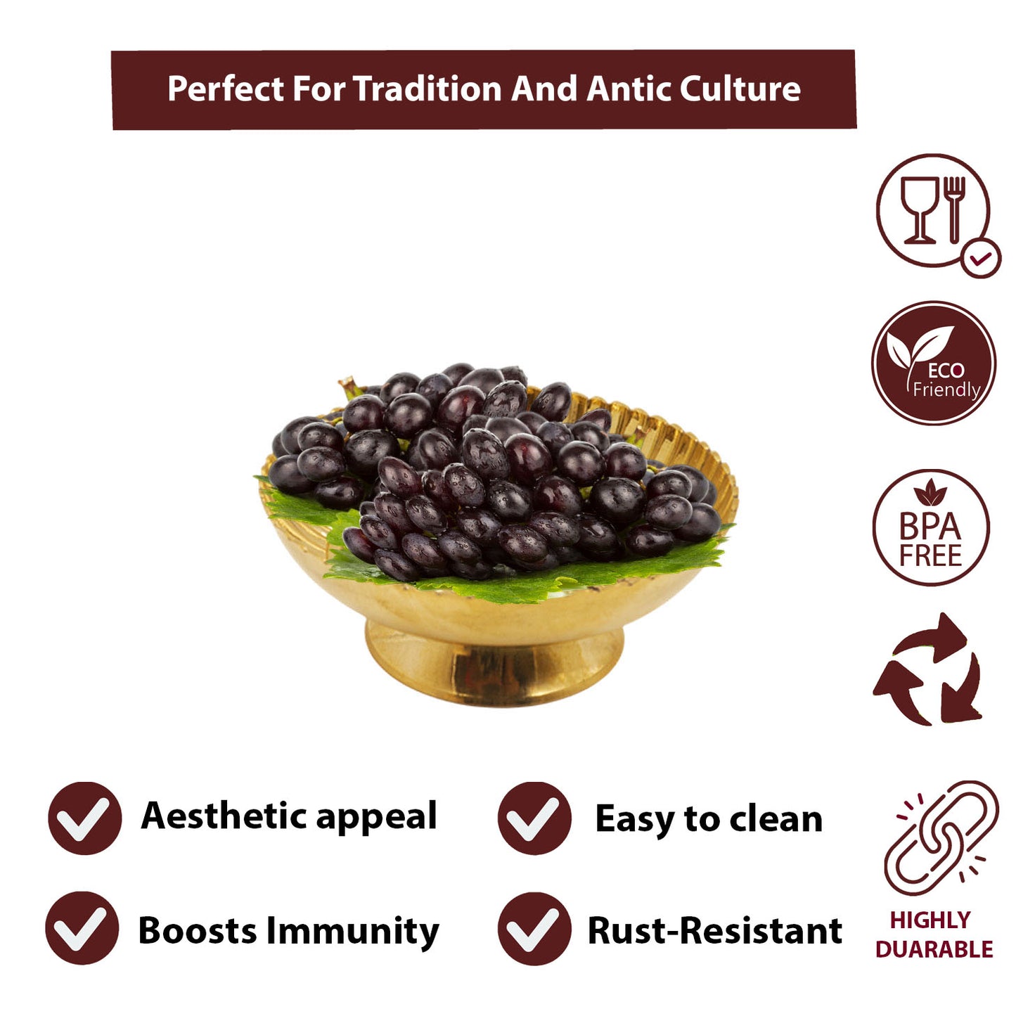 Designed Fruit Nuts Bowl