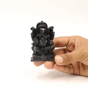 Karungali Ganesh Tabletop Idol