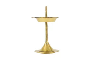 Flat Brass Temple Diya