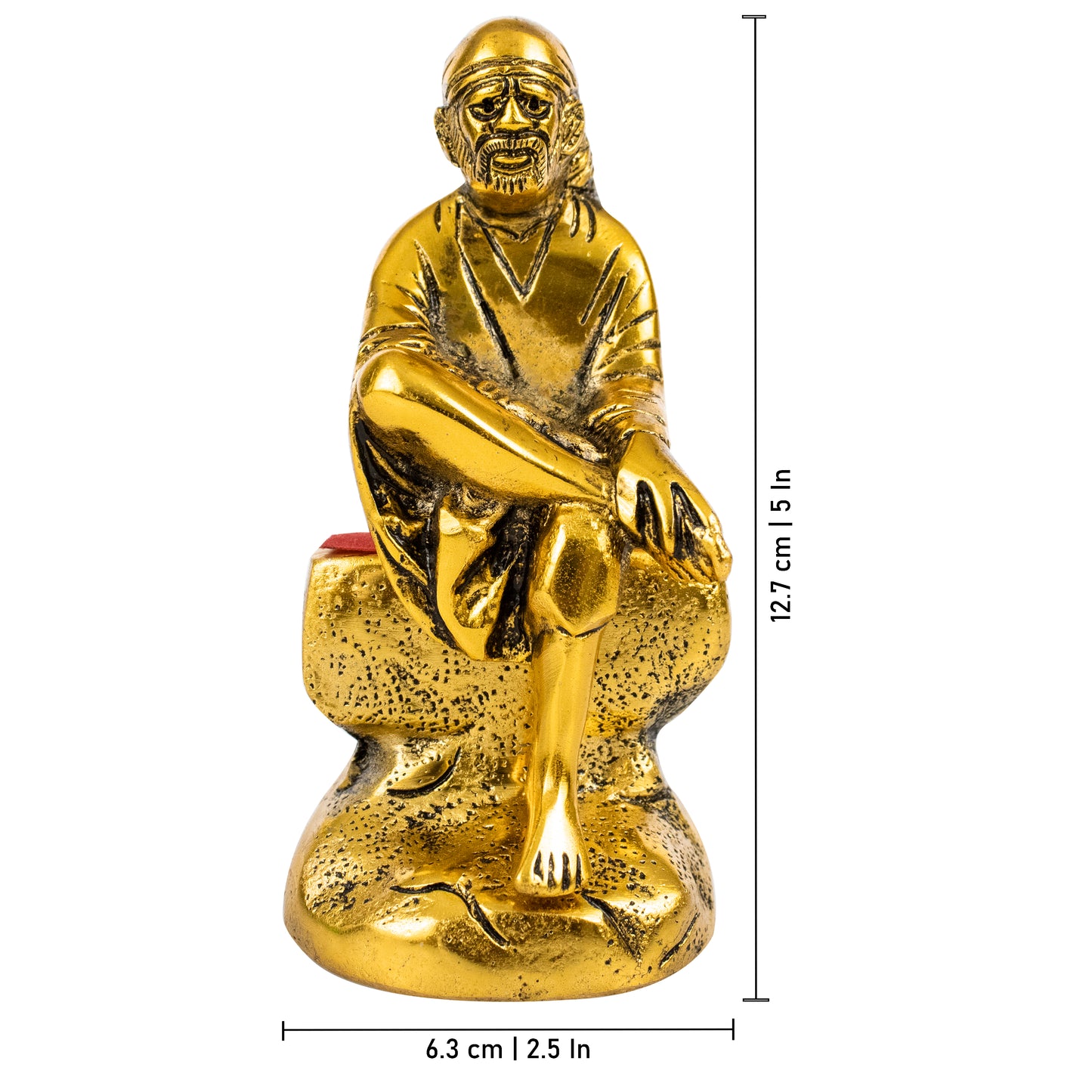 Divine Metal Oxidized Sai Baba Idol for Home Decor