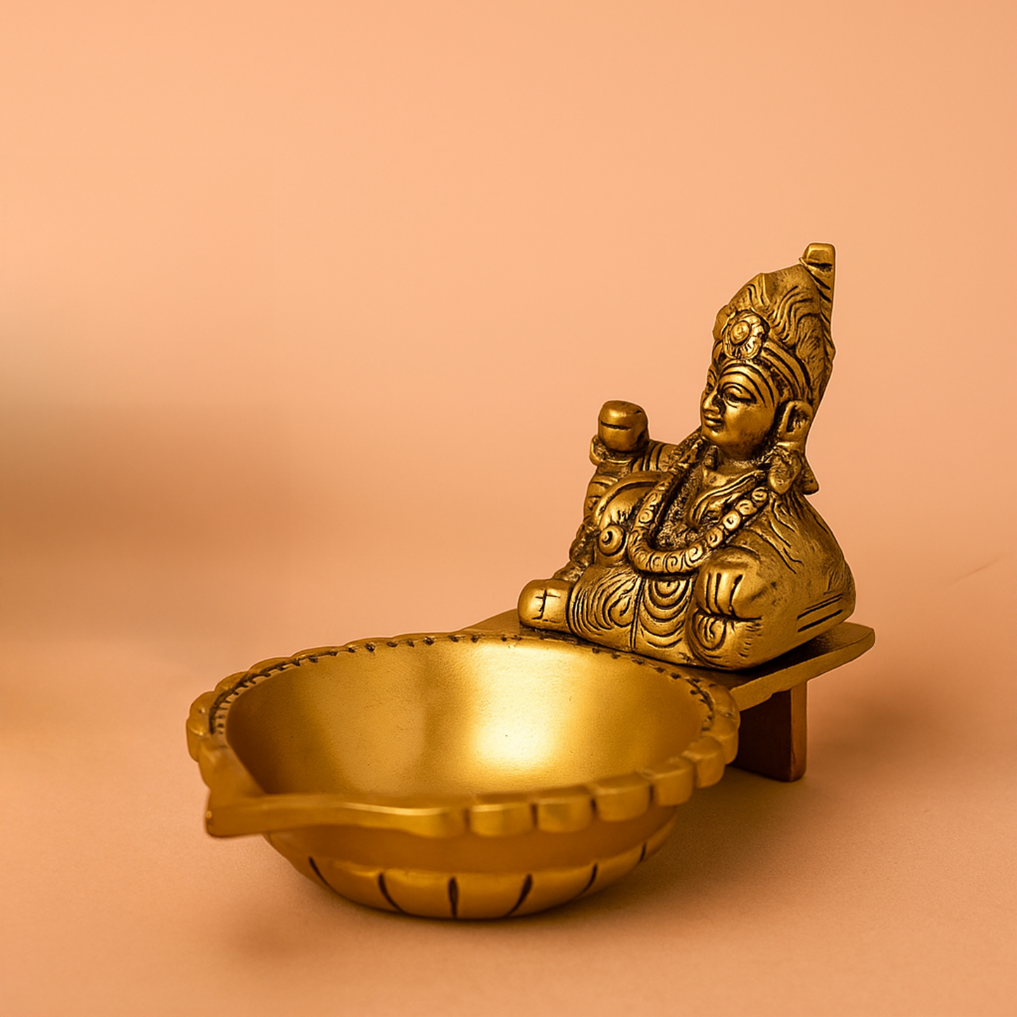 Kubera Lamp Weight-0.795 (Pital Dhan Devta Deepak / Wealth God Lamp)