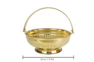 Lakshmi Brass Pooja Basket