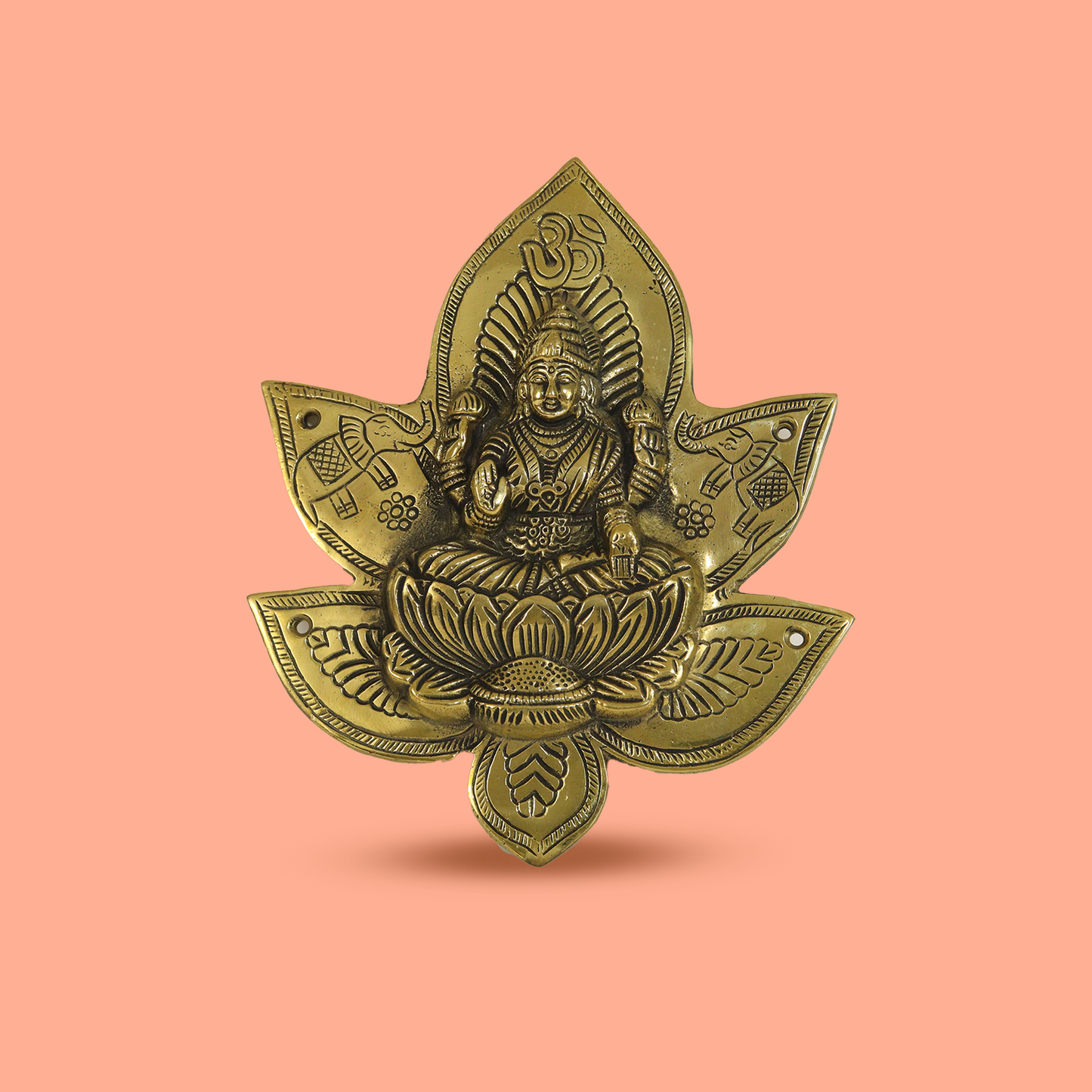 Brass Wall Hanging Lakshmi-17.5cm
