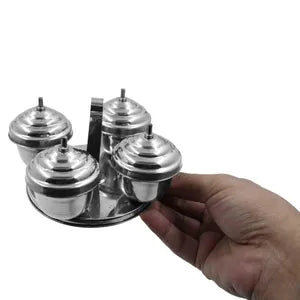 Stainless Steel Kumkum Holder Box
