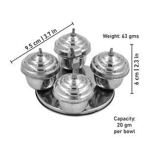 Stainless Steel Kumkum Holder Box