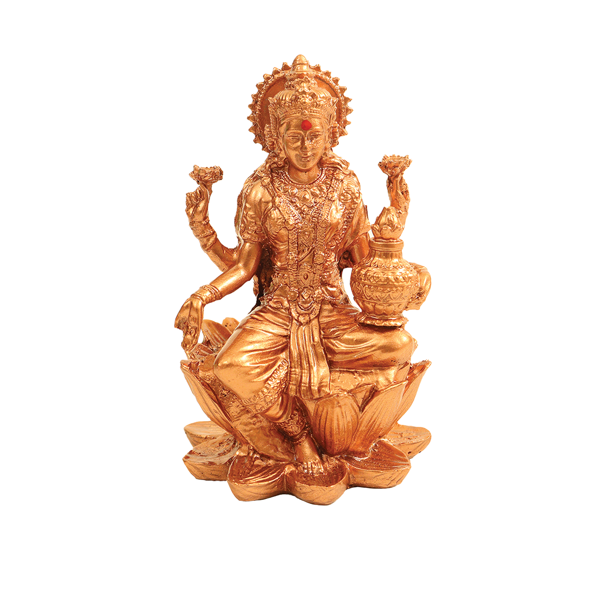Copper Coated Lakshmi Statue