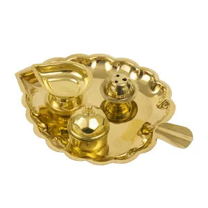 Thali Kumkum Plate With Diya