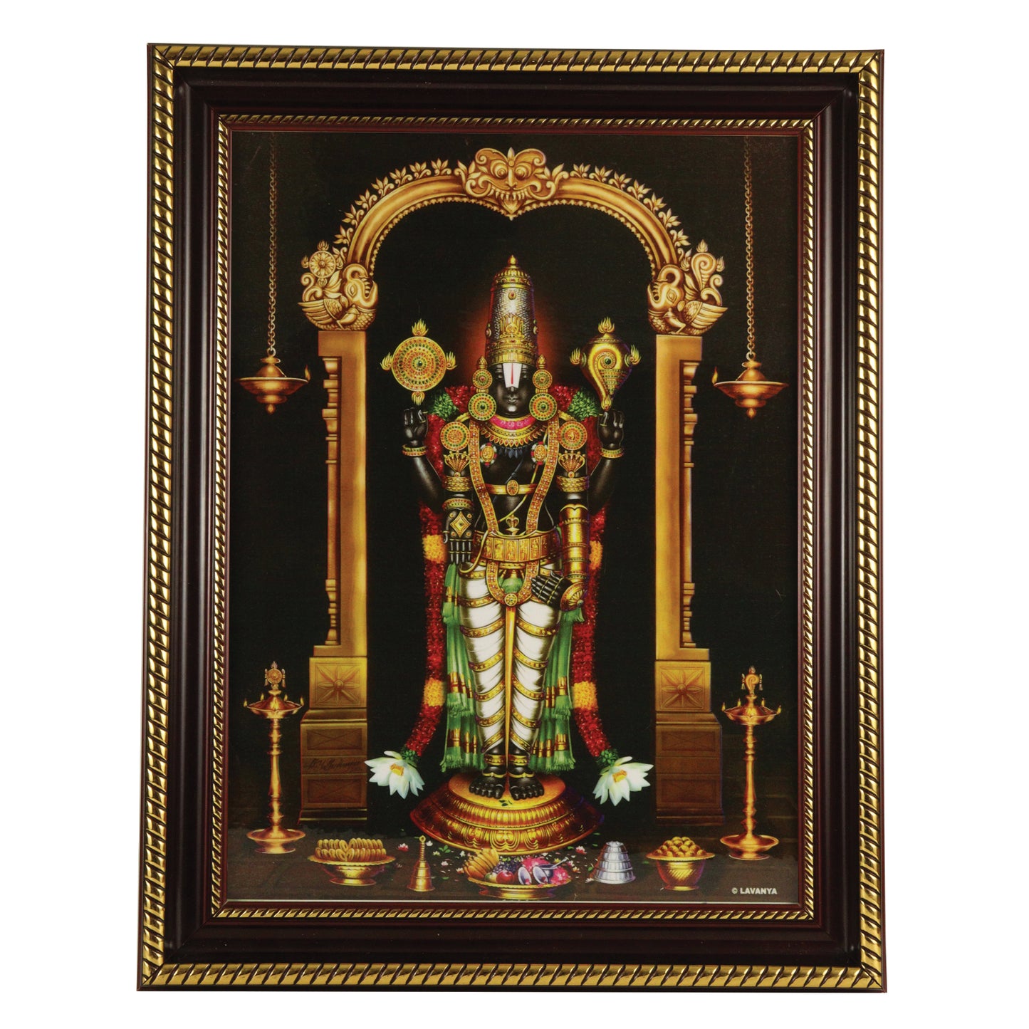 Djuize PlasticGold God photo frame perumal model-2