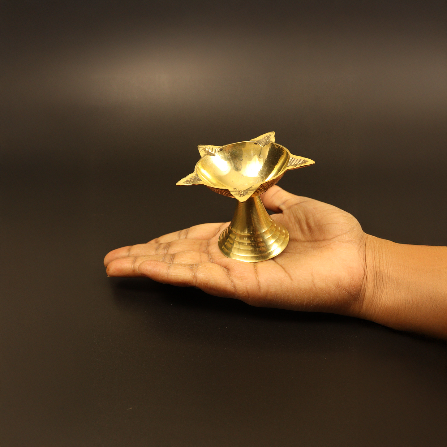 Brass Puna Deep Size-2 (Pital Pune Deepak)