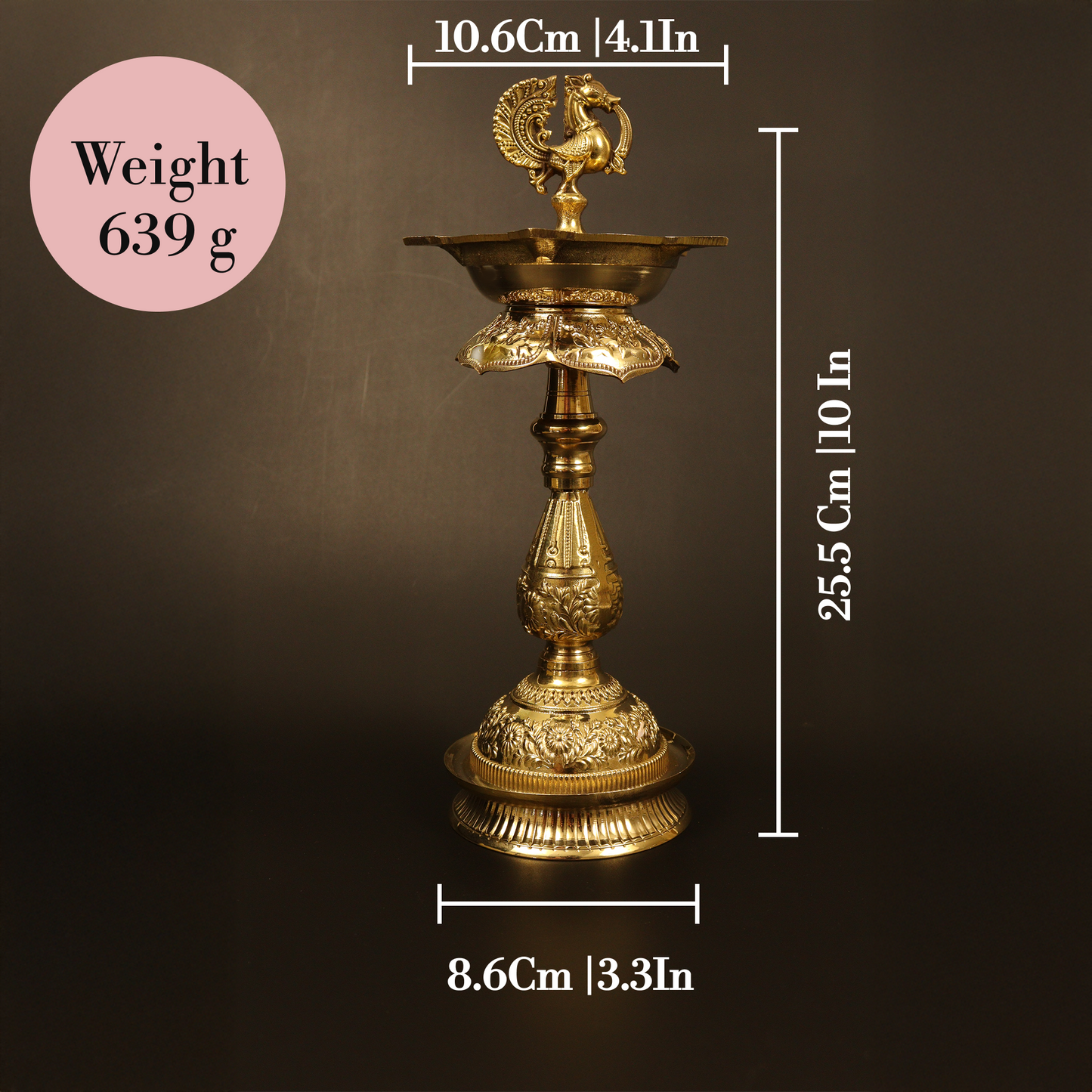 Brass Mahalakshmi Kuthu Vilakku (Pital Maha Laxmi Deepak)