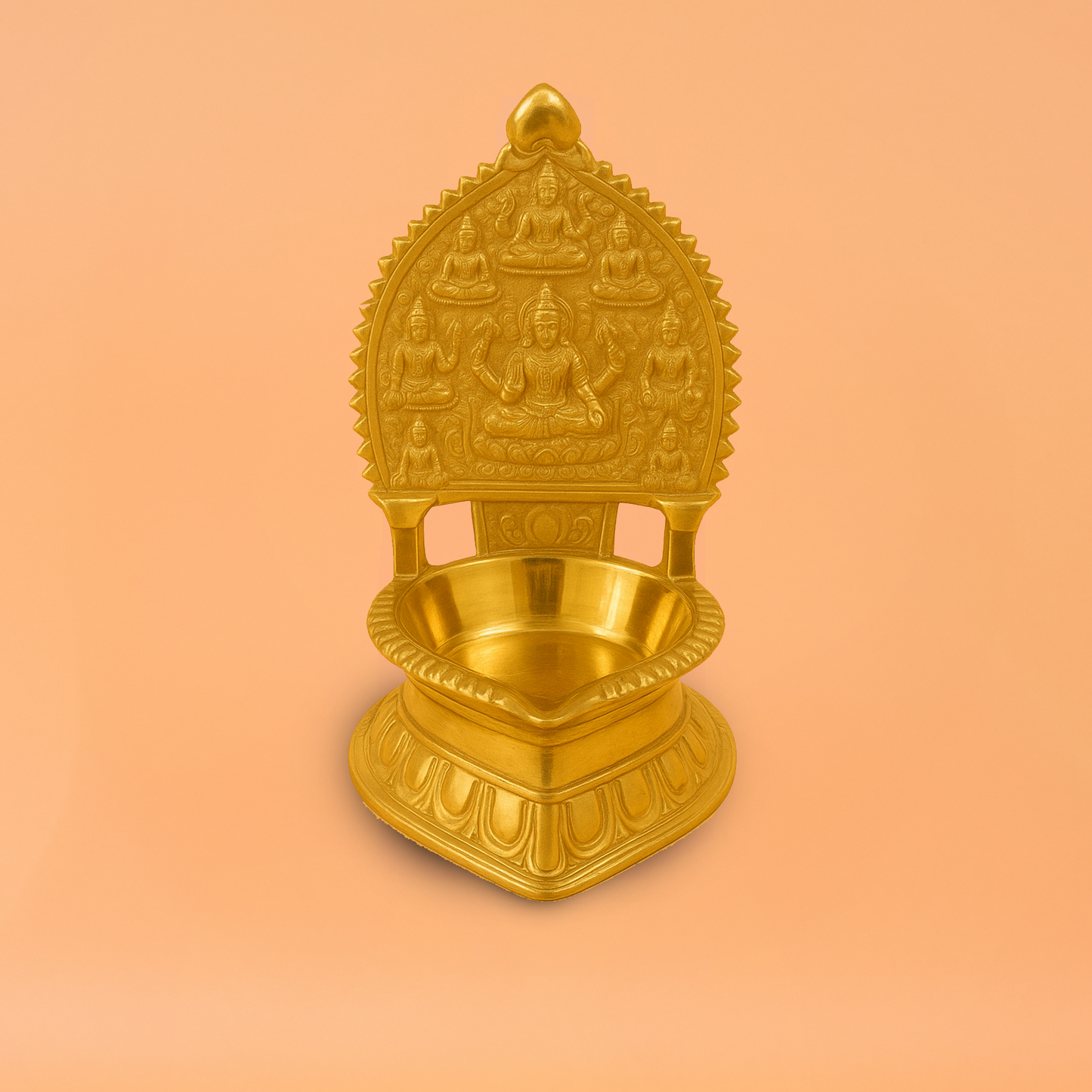 Brass Astalakshmi Lamp (Pital Ashta Laxmi Deepak)