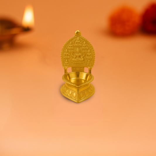Brass Astalakshmi Lamp (Pital Ashta Laxmi Deepak)