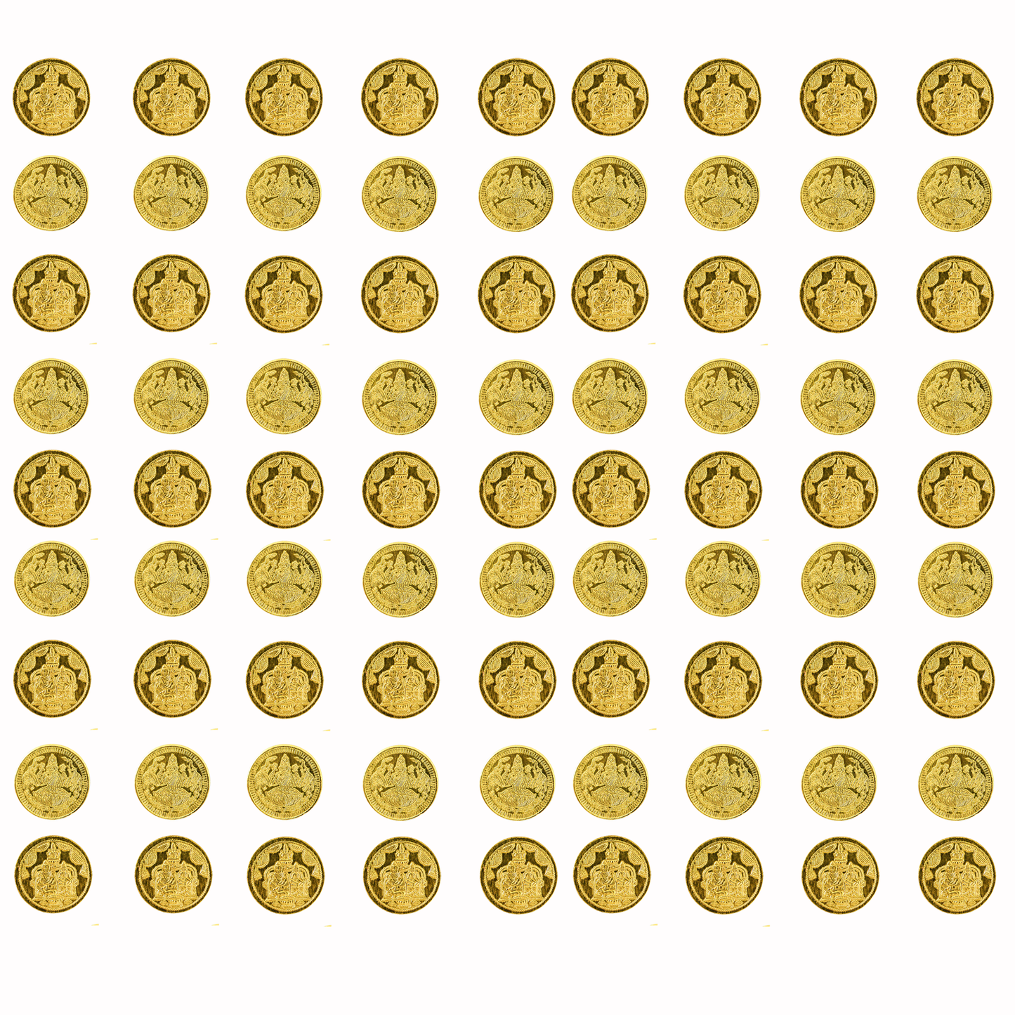 Brass Lakshmi Kubera Gold Coins