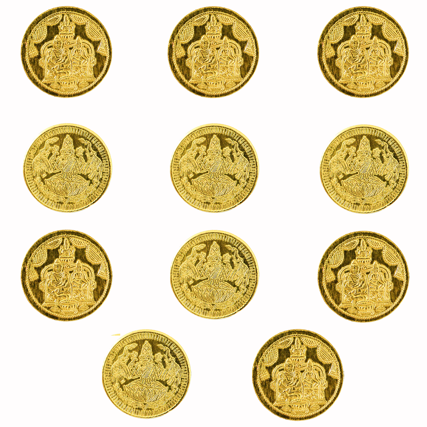 Brass Lakshmi Kubera Gold Coins