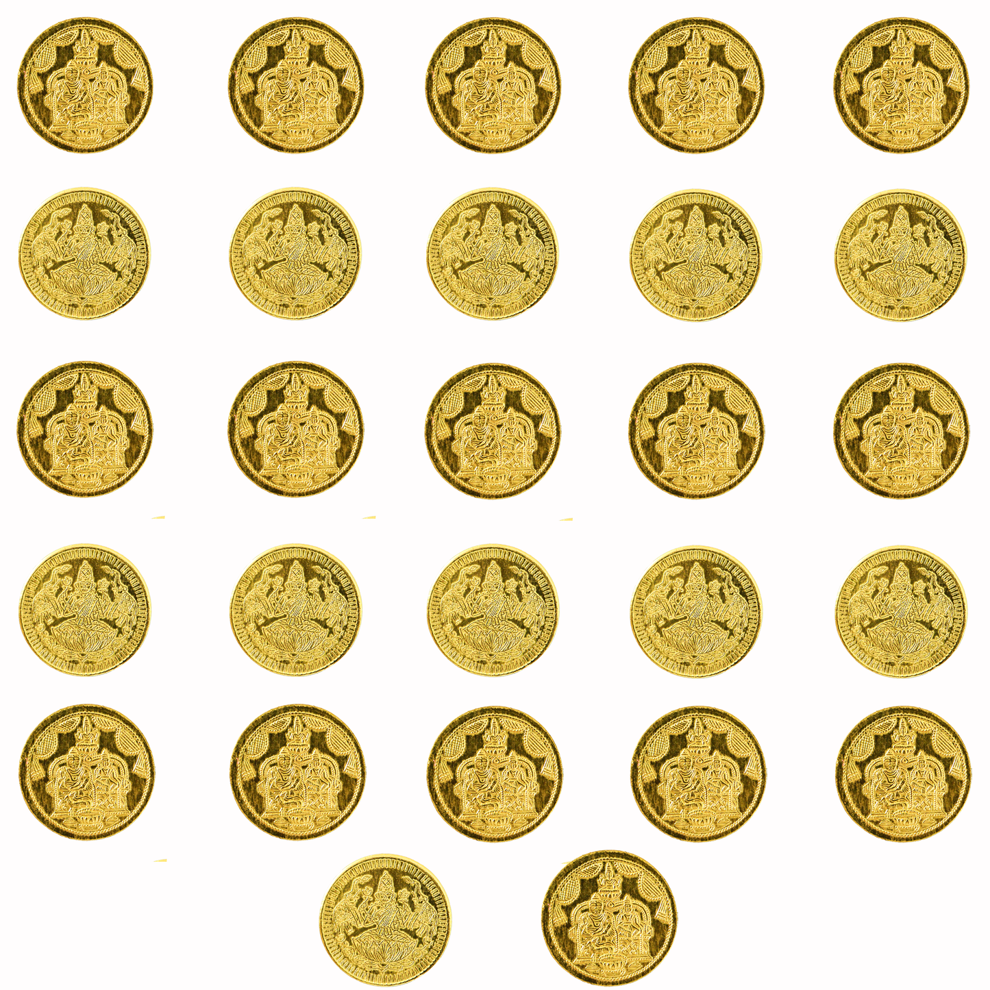Brass Lakshmi Kubera Gold Coins