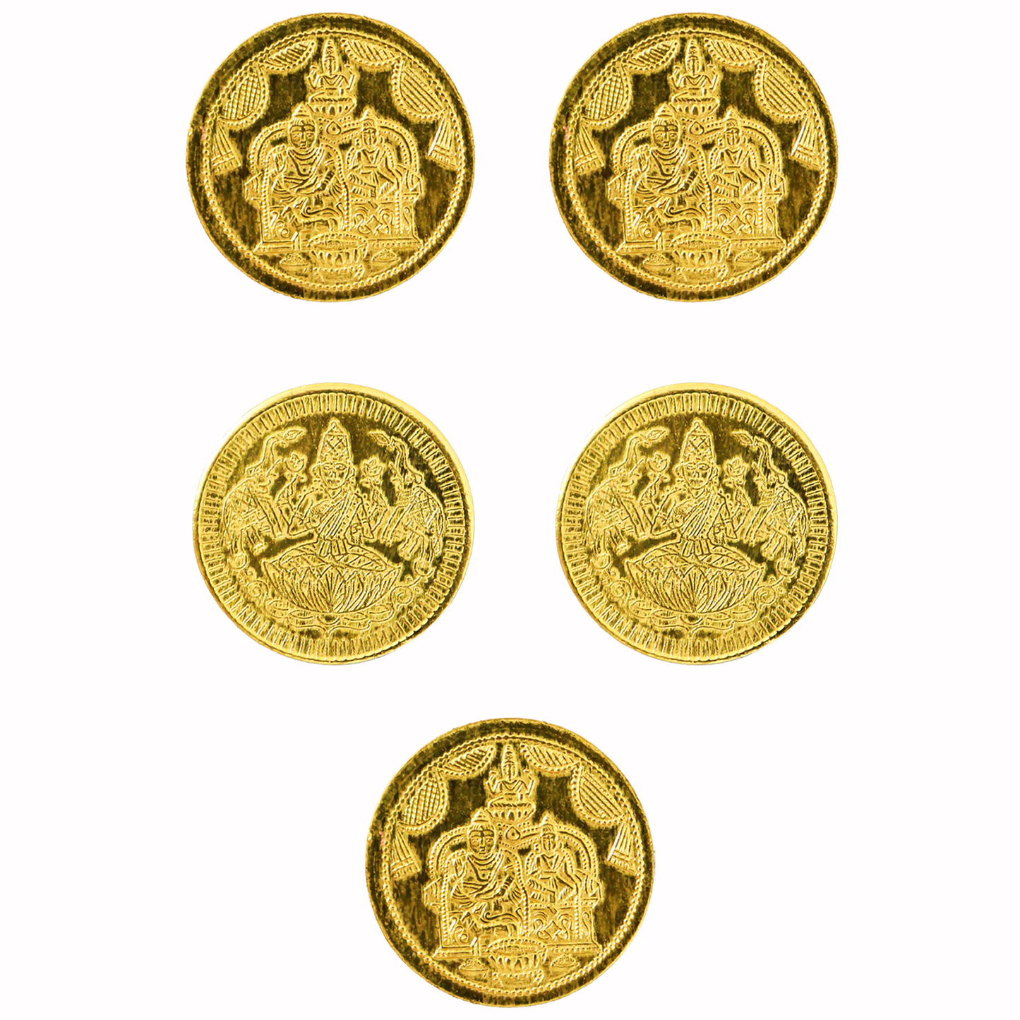 Brass Lakshmi Kubera Gold Coins